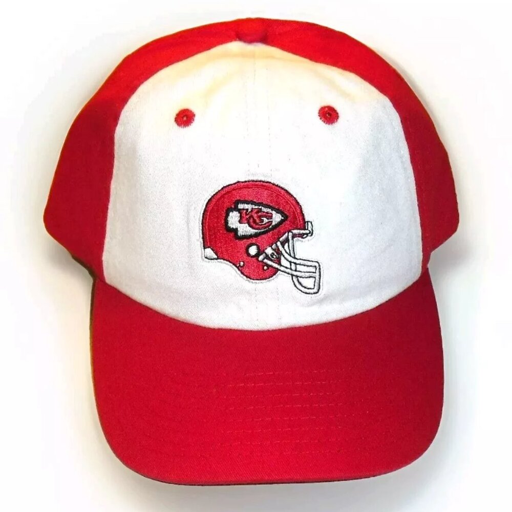 Kansas City Chiefs Mens Adult Stretch fit Red White hat cap sz. Large New Nfl